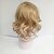 Χαμηλού Κόστους παλαιότερη περούκα-Συνθετικές Περούκες Σγουρά Σγουρά Κούρεμα καρέ Με αφέλειες Περούκα Μεσαίο Ξανθό Συνθετικά μαλλιά Γυναικεία Πλευρικό μέρος Ξανθό