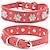 cheap Dog Collars, Harnesses &amp; Leashes-dog leather pu collar,bling flower studded rhinestone dogs collars,adjustable buckle pet necklace collar,for small medium pets,red xs fba