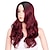 cheap Synthetic Trendy Wigs-Black Wigs for Women Synthetic Wig Body Wave Halloween Asymmetrical Wig Long Wine Red  Brown Black To Pink Synthetic Hair 24 Inch Christmas Party Wigs