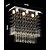 cheap Chandeliers-6-Light 70 cm Unique Design Geometric Shapes Single Design Chandelier Metal Layered Artistic Style Modern Style Chrome Artistic Modern 110-120V 220-240V