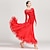 voordelige Ballroom danskleding-Ballroomdansen Kleding Appliqués Combinatie Dames Opleiding Prestatie Lange mouw Natuurlijk Chiffon Kant Fluweel