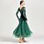 voordelige Ballroom danskleding-Ballroomdansen Kleding Appliqués Combinatie Dames Opleiding Prestatie Lange mouw Natuurlijk Chiffon Kant Fluweel