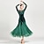 cheap Ballroom Dancewear-Ballroom Dance Dress Appliques Split Joint Women&#039;s Training Performance Long Sleeve Natural Chiffon Lace Velvet
