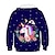 cheap Girls&#039; Hoodies &amp; Sweatshirts-Kids Toddler Girls&#039; Hoodie &amp; Sweatshirt Long Sleeve Unicorn Graphic Animal Print Royal Blue Children Tops Active Streetwear New Year