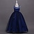 billiga Festklänningar-barn små flickor klänning jacquardtryck blå rodnande rosa vin maxi ärmlös blomma söta klänningar