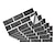 billige Fliseklistermærker-15x30cm 6stk fliser wallstickers flisemaling backsplash aftagelig vandtæt selvklæbende decals boligindretning stue køkken badeværelse indretning (sort）selvklæbende dekorativ wallsticker