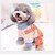 cheap Dog Clothes-Dog Cat Jumpsuit Solid Colored Classic Cool Casual / Daily Dog Clothes Puppy Clothes Dog Outfits Breathable Orange Khaki Green Costume for Girl and Boy Dog Cotton XS S M L XL