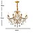 tanie Design świeczkowy-82 cm Odzież do tańca i buty do tańca Żyrandol Metal Malowane wykończenia Nowoczesny 110-120V 220-240V