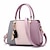cheap Handbag &amp; Totes-Women&#039;s Handbag Crossbody Bag Satchel Top Handle Bag PU Leather Daily Going out Color Block Light Pink Purple spell Black