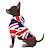 olcso Új dizájn-Dog Hoodie Sweatshirt Print Flag National Flag Fashion Cool Funny Casual / Daily Outdoor Dog Clothes Puppy Clothes Dog Outfits Breathable Blue Costume for Girl and Boy Dog Polyster S M L XL