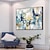 billiga Abstrakta målningar-handgjord oljemålning duk väggkonst dekoration abstrakt gyllene och blå färg målningar för heminredning rullad ramlös osträckt målning