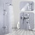 olcso Csaptelepek zuhanyzóhoz-zuhany csaptelep, zuhany rendszer esőzuhanyfej rendszer készlet kézizuhany mellékelve kihúzható több spray zuhany modern hagyományos galvanizált tartó külső kerámia szelep kád zuhany csaptelepek