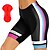 voordelige Broeken, shorts en rokken voor dames-WOSAWE Dames Fietsbroek Gevoerde wielrenshorts Fietsen Short / Broekje Broeken Comfortabel Passend Bergracen Wegwielrennen Sport Gestreept Winddicht 3D-pad Ademend Sneldrogend Zwart Polyester Spandex