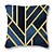 abordables Taies d&#039;Oreiller-1 pcs Polyester Taie d&#039;oreiller et insert, Géométrique simple Classique Carré Zip Polyester Traditionnel Classique