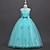 cheap Party Dresses-Kids Little Girls&#039; Dress Jacquard Print Blue Blushing Pink Wine Maxi Sleeveless Flower Cute Dresses