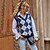 cheap Knit Tops-Women&#039;s Vest Argyle Knitted Cotton Basic Long Sleeve Sleeveless Sweater Cardigans Fall Winter V Neck Royal Blue