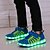 저렴한 LED 신발-남아 여아 운동화 컴포트 야광 신발 USB 충전 탄성 직물 어린 아이들 (4-7ys) 빅 키즈 (7 년 +) 일상 워킹화 블랙 핑크 그린 가을 봄