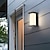 Недорогие наружные настенные светильники-наружные настенные светильники водонепроницаемые наружные настенные светильники открытый железный металлический настенный светильник 110-120 в 220-240 в 18 Вт