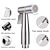 cheap Bidet Faucets-Two Ways 304 Stainless Steel Toilet Handheld Shattaf Bidet Sprayer Shower Heads Set Shower Faucet Accessories Muslim Shower G1/2 or G7/8