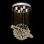baratos Candeeiros de Lustre-5-light 50 cm globo design design exclusivo lustre metal estilo artístico estilo moderno elegante cromo artístico moderno 110-240 v