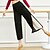 cheap Dance Basic-Activewear Pants Split Ruching Gore Women&#039;s Training Performance Sleeveless High Linen / Cotton Blend