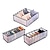 tanie organizer łazienkowy-schowek 3 szt. składane szuflady do przechowywania przegródek na bieliznę biustonosz skarpetki 6 7 11 klasy pojemniki do przechowywania w łazience