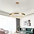 abordables Design Anneau et Rond-60 cm Lanterne Desgin Lustre Acier Inoxydable Plaqué Moderne 110-120V 220-240V
