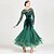 voordelige Ballroom danskleding-Ballroomdansen Kleding Appliqués Combinatie Dames Opleiding Prestatie Lange mouw Natuurlijk Chiffon Kant Fluweel