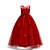 cheap Party Dresses-Kids Little Girls&#039; Dress Jacquard Print Blue Blushing Pink Wine Maxi Sleeveless Flower Cute Dresses