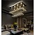 cheap Chandeliers-80 cm Unique Design Geometric Shapes Single Design Chandelier Metal Layered Artistic Style Modern Style Chrome Artistic Modern 110-120V 220-240V