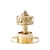cheap Pop Up Drains-Brass Pop Up Sink Drain Stopper with Overflow Bathroom Faucet Vessel Vanity Sink Drainer(Golden)