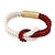 cheap Bracelets-Women&#039;s Men&#039;s Braided Rope Chain Bracelet with Magnetic Clasp Bow Charm Bangle - Claret