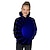 cheap Hoodies&amp;Sweatshirts-Kids Girls&#039; 3D Vertigo Hoodie &amp; Sweatshirt Long Sleeve Galaxy Print Geometric 3D Print Blue Purple Red Children Tops Active Basic