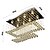 cheap Chandeliers-80 cm Unique Design Geometric Shapes Single Design Chandelier Metal Layered Artistic Style Modern Style Chrome Artistic Modern 110-120V 220-240V