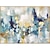 billige Abstrakte malerier-håndlavet oliemaleri lærred vægkunst dekoration abstrakte gyldne og blå farve malerier til boligindretning rullet rammeløst ustrakt maleri