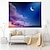 cheap Wall Tapestries-wall tapestry art decor blanket curtain hanging home bedroom living room decoration little crescent moon purple clouds polyester