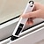 abordables Nettoyage de la cuisine-Brosse à fenêtre multifonction 2 en 1 avec porte-poussière écran clavier penderie coin coin brosse de nettoyage