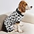 cheap Dog Clothes-Fitwarm Adorable Milk Cows Pet Dog Clothes Comfy Velvet Winter Pajamas Coat Jumpsuit  Dog Coral Fleece XL