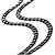 preiswerte Halsketten &amp; Anhänger-Urban-Schmuck leistungsstarke Herren Halskette schwarz 316l Edelstahl Kette 46, 54, 59, 66-cm, (6mm)