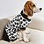 cheap Dog Clothes-Fitwarm Adorable Milk Cows Pet Dog Clothes Comfy Velvet Winter Pajamas Coat Jumpsuit  Dog Coral Fleece XL