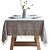 economico Tovaglie-Tovaglia rettangolare in cotone e lino impermeabile, copertura per tavolo, lavabile e antipolvere, decorazione per tavolo da pranzo in cucina
