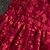 levne Šaty-Děti Dívčí Šaty Bez vzoru Bez rukávů Svatební Párty Narozeniny Výšivka Elegantní Roztomilý Sladký Bavlna Áčkové šaty Léto Jaro 3-10 let Rubínově červená
