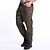 abordables Pantalons Cargo-Homme Ripstop Respirable Sport extérieur Kaki foncé Ruines Vertes