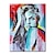 お買い得  人物画-ハング塗装油絵 手描きの 縦式 抽象画 人物 近代の インナーフレームなし(枠なし)