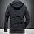 billiga Fleece &amp; 3 i 1-jackor-fleecejacka herr vinterjacka tjock varm huva parka militär vindjacka vinter utomhus vindtät lätt avtagbar keps trenchcoat ytterkläder topp skidåkning fiske klättring ljusblå skärm