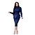hesapli Kadın Elbiseleri-Kadın&#039;s Haljina plašt Haljina do koljena Yonca Havuz Açık Yeşil YAKUT Açık Mavi Uzun Kollu Tek Renk Bahar Yaz İş 2022 S M L XL XXL