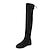 cheap Women&#039;s Boots-Women&#039;s Boots Suede Shoes Over-The-Knee Boots Daily Solid Colored Over The Knee Boots Mid Calf Boots Flat Heel Round Toe Casual Suede Loafer Black Red Gray