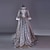 cheap Historical &amp; Vintage Costumes-Maria Antonietta Punk Lolita Rococo Victorian 18th Century Vacation Dress Dress Party Costume Masquerade Prom Dress Women&#039;s Girls&#039; Lace Satin Costume Gray / Pink Vintage Cosplay Party Prom Long Sleeve