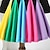 abordables Vestidos-vestido para niñas color block arcoíris manga larga casual lindo algodón hasta la rodilla otoño invierno 3-6 años gris