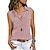 cheap Tank Tops &amp; Camis-Women&#039;s Hiking Vest / Gilet Hiking Shirt / Button Down Shirts Sleeveless Sweatshirt Top Outdoor Quick Dry Lightweight Breathable Sweat wicking Spring Summer Polyester Wine Pink Lotus color Fishing